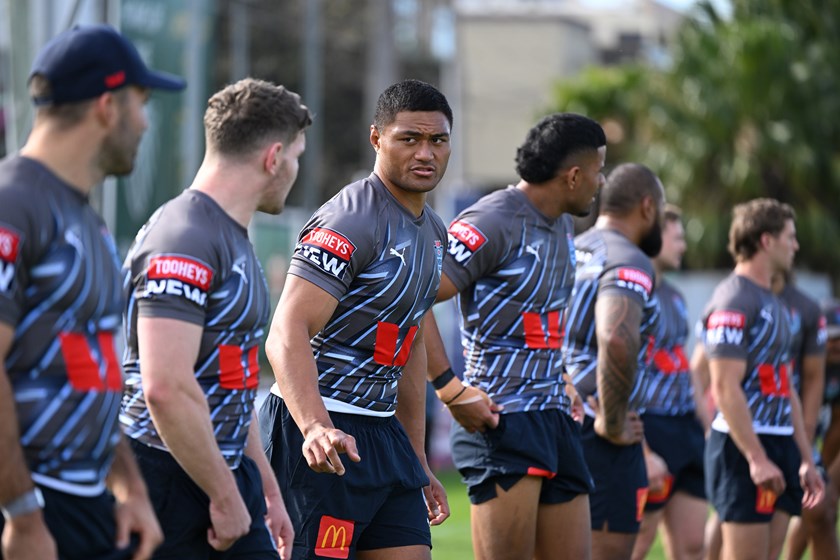 Stefano Utoikamanu in Blues camp ahead of next Wednesday's decider.