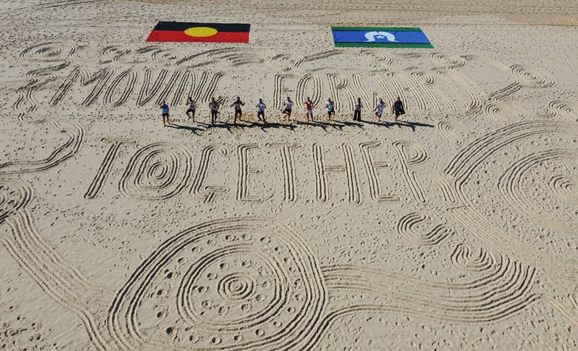 The NRL launched this weekend's Indigenous Round  at Maroubra Beach.