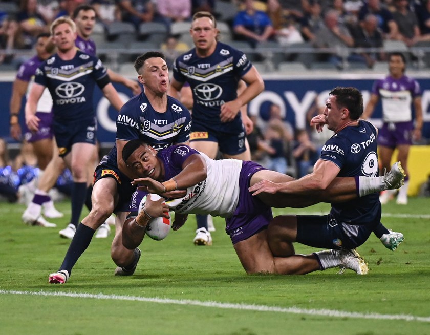 Lazarus Vaalepu in action against the Cowboys.