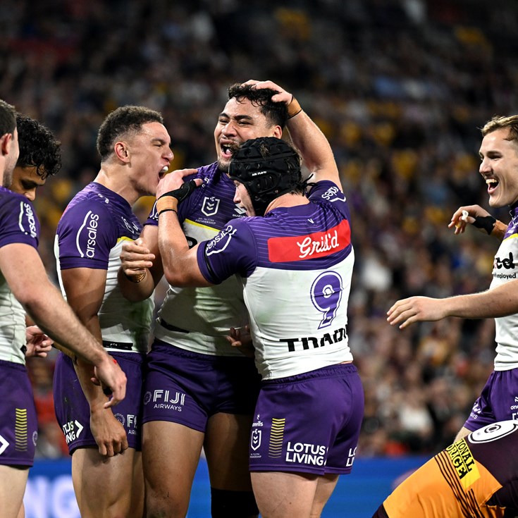 Hughes and Warbrick score hat-tricks as Storm march on against Broncos