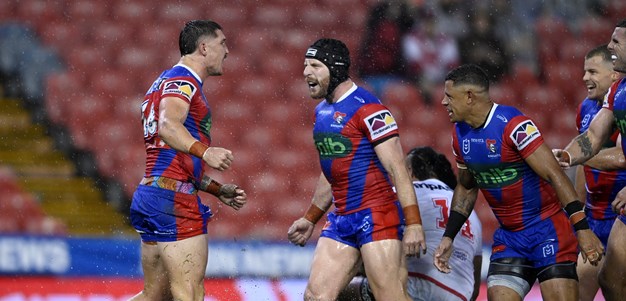 Knights down Dragons in driving rain