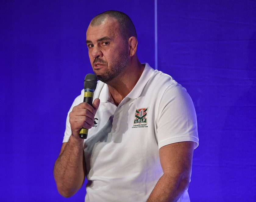 Lebanon coach Michael Cheika.