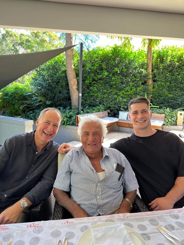 Ilias with his father Arthur Ilias (left) and grandfather Spyros Ilias.