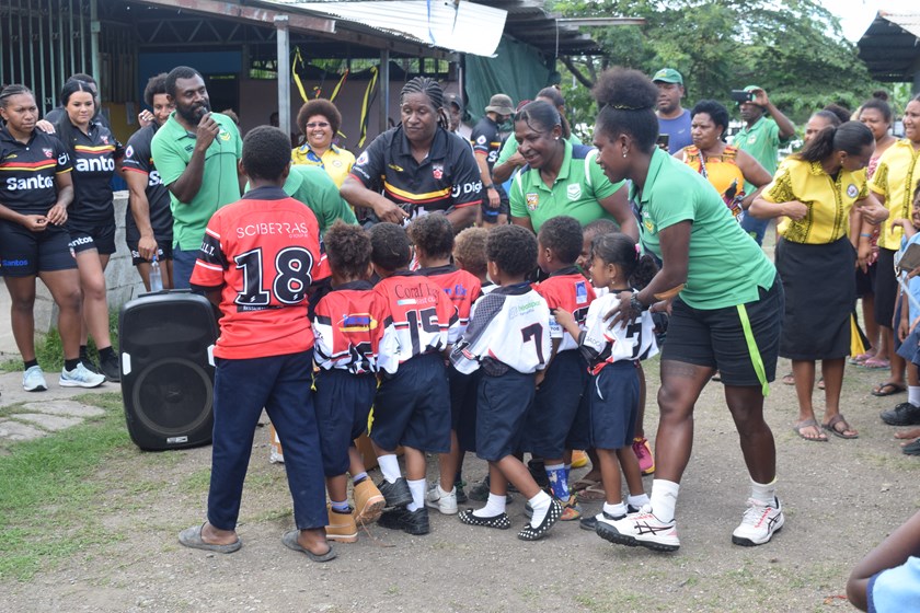 Cathy Neap helps co-ordinate the PNG Orchids school visit.