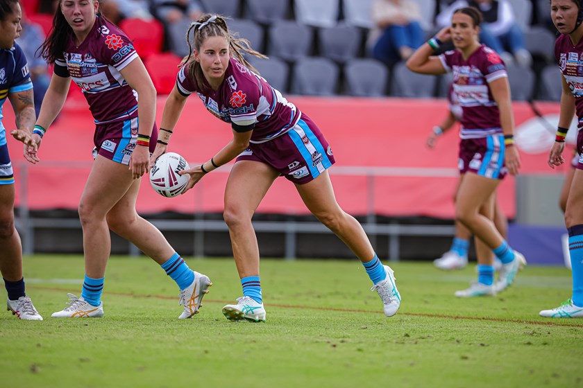 Alisha Foord played for the premiership-winning Mackay Cutters in the 2024 BMD Premiership, scoring a try.