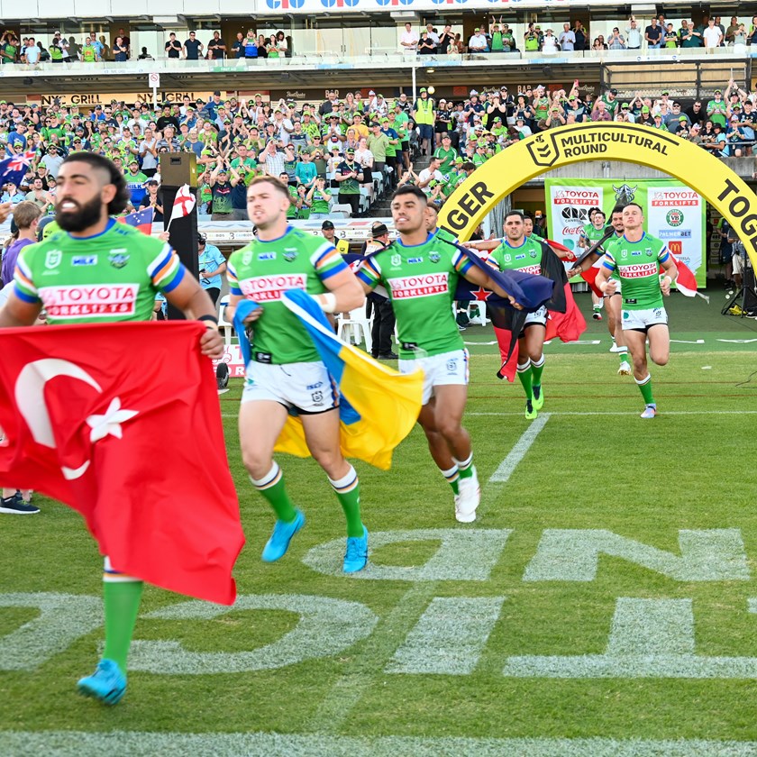 Emre Guler representing his Turkey heritage in Multicultural Round last year.