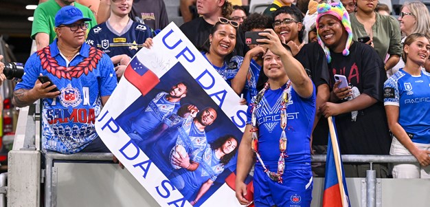 Big game players: Samoa celebrate 'small men' standing tall on debut