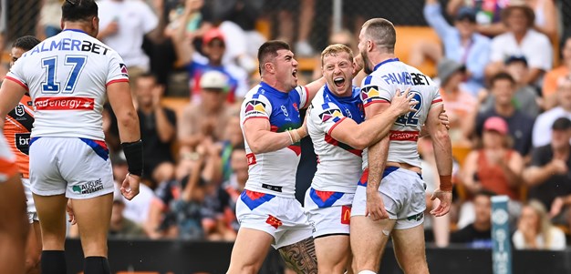 Saifiti sent off as Knights hold on to beat Wests Tigers