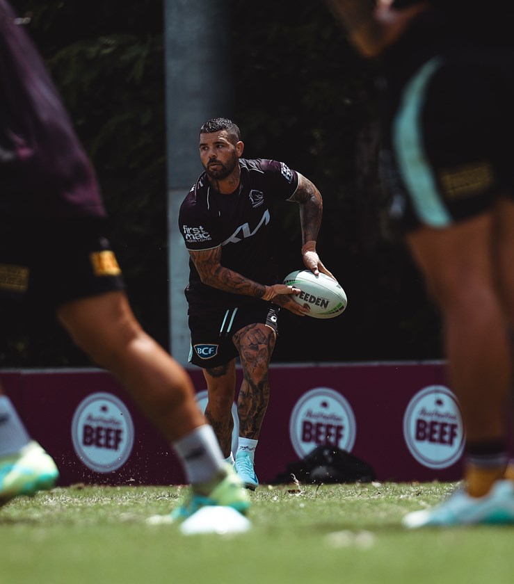 Adam Reynolds at Broncos pre-season training.