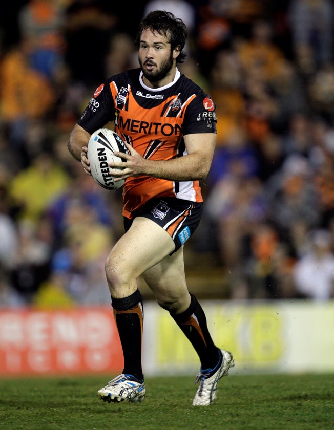 Aaron Woods made his NRL debut for the Wests Tigers in 2011.