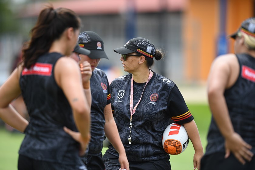 Jess Skinner in Indigenous Women's All Stars camp.