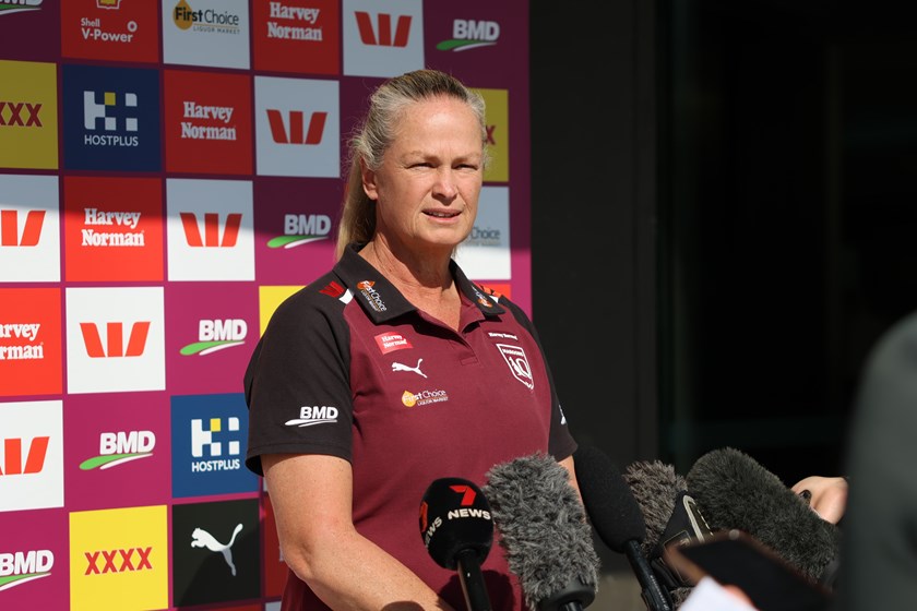 Tahnee Norris addresses media about her Game Three squad.