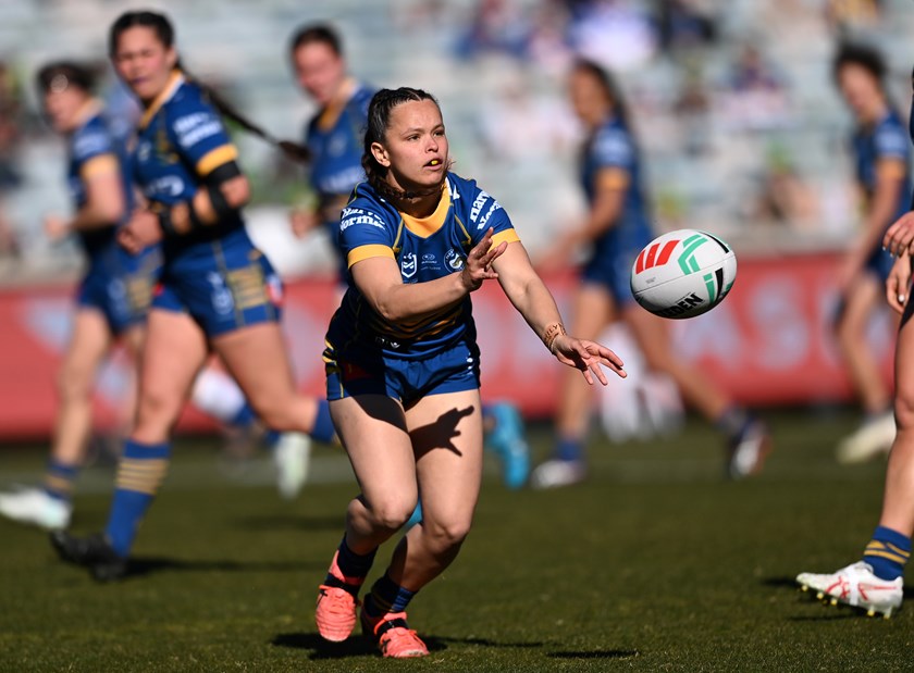 Taneka Todhunter made her NRLW debut for the Eels in Round 5 last season.