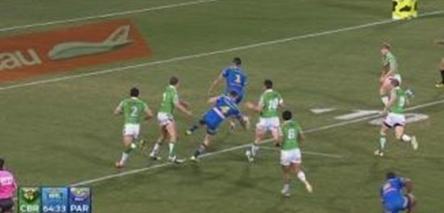 Rd 26: TRY Jarryd Hayne (65th min)