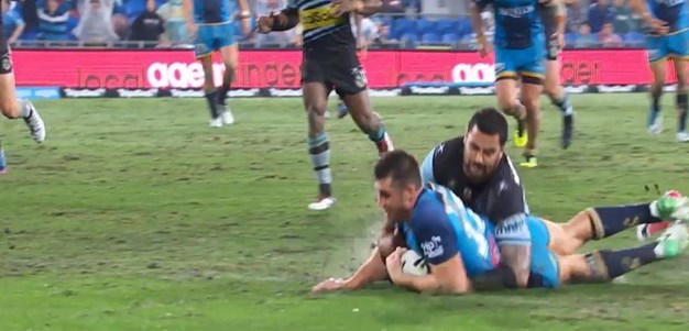 Rd 19: Titans v Sharks - Try 60th minute - Joe Greenwood