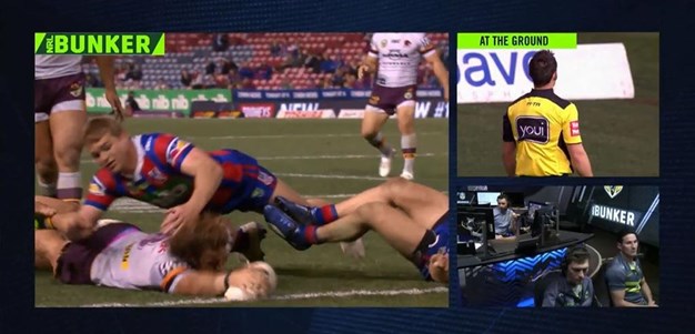 Rd 19: Knights v Broncos - Try 69th minute - Korbin Sims