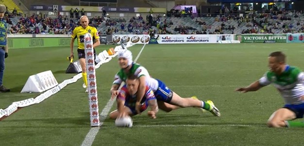 Rd 25: Raiders v Knights - Try 27th minute - Shaun Kenny-Dowall