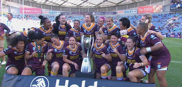 Broncos lift inaugural Holden Women's Premiership trophy