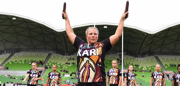 Indigenous Women's All Stars cultural dance