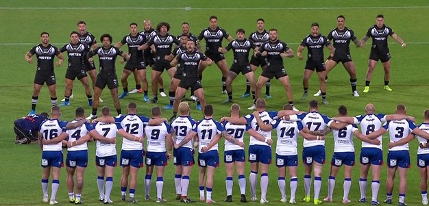 Kiwis Haka in Christchurch