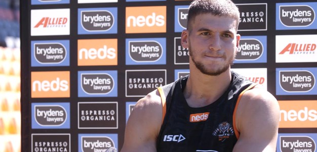 Wests Tigers create own atmosphere with family and fan photos in sheds