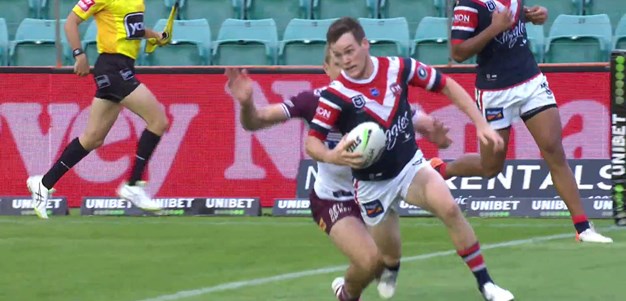 Tom Trbojevic freakishly foils Keary try attempt