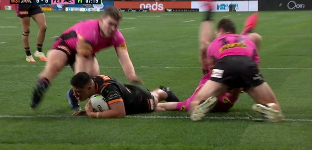 Tommy Talau continues to fire for Wests Tigers