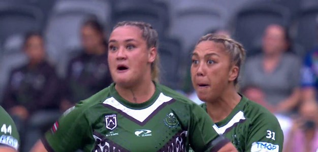 Maori Ferns haka starts All Stars