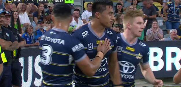 Taulagi tiptoes through to score