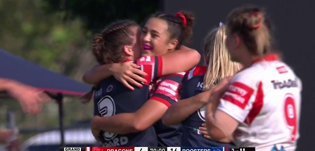 Roosters celebrate winning the GF