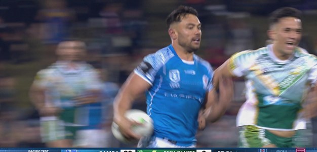 Hat-trick hero Nofoaluma races away