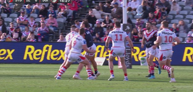 Burns attacks through defence