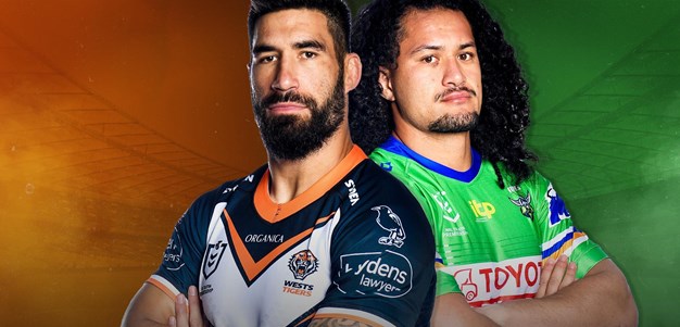 Wests Tigers v Raiders