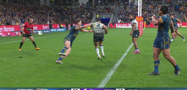 Nofoaluma gets his 99th NRL try