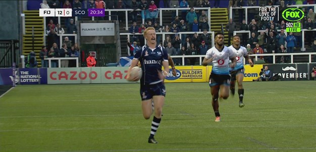 Walmsley goes ninety metres for Scotland