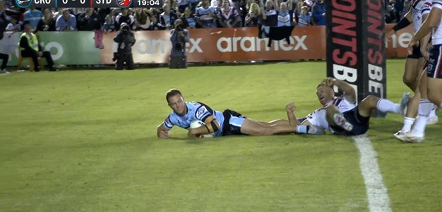 Moylan pounces over