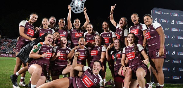 Women's U19s Origin post-match ceremony