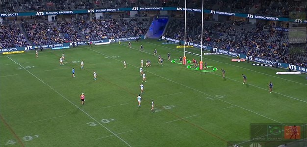 Was Shaun Lane's charge down from offside?