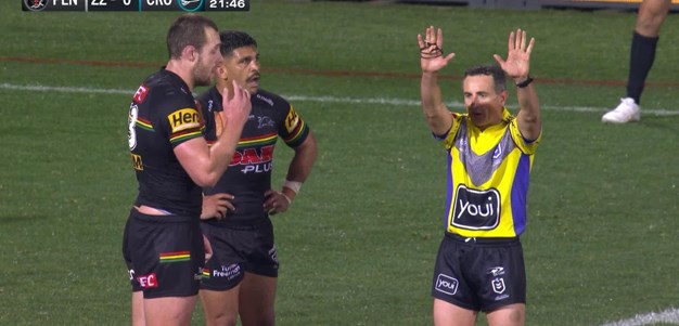 Peachey sent to the sin bin