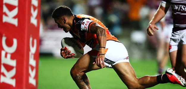 All tries from Sea Eagles and Wests Tigers