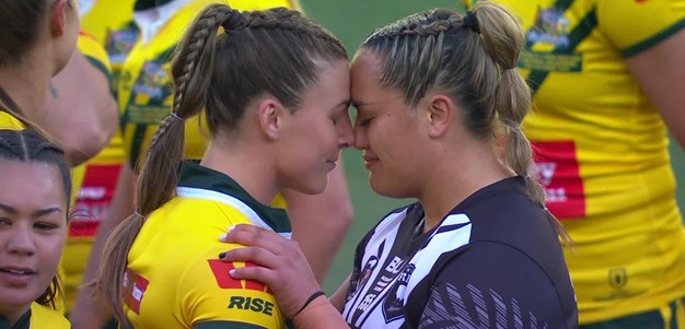 The Kiwi Ferns with a powerful Haka