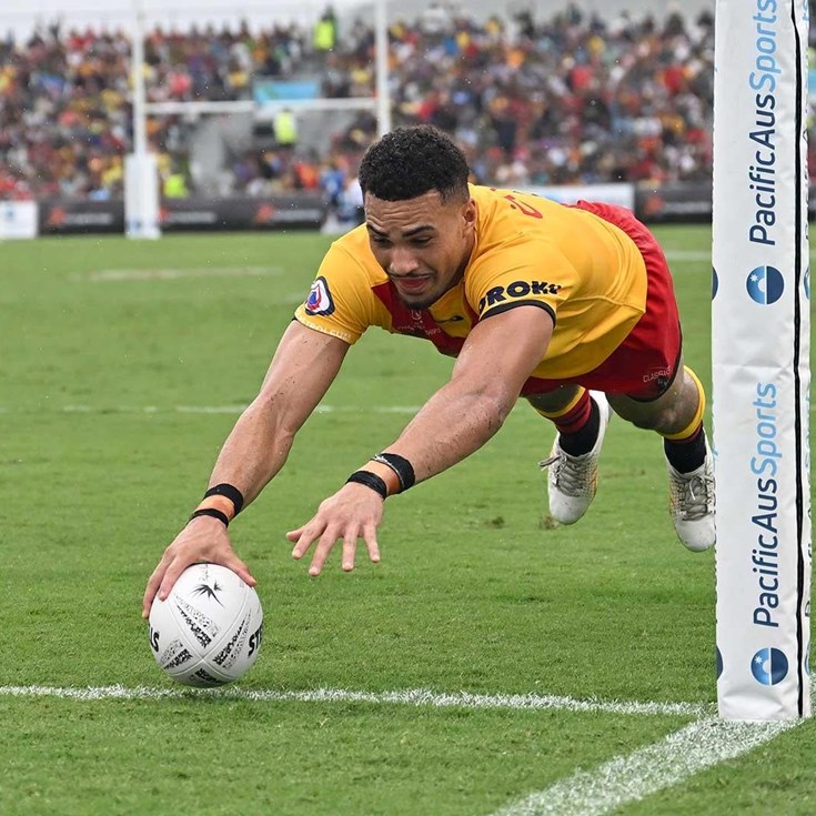 Robert Derby Tries from Fiji vs Papua New Guinea