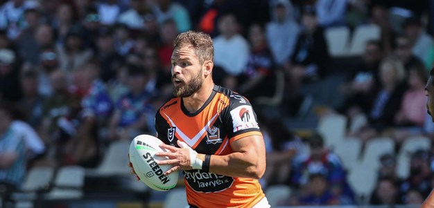 Aidan Sezer looking good in a Wests Tigers strip