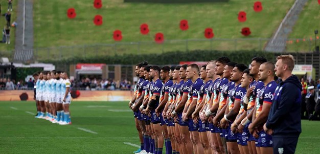 Warriors v Titans - ANZAC Ceremony