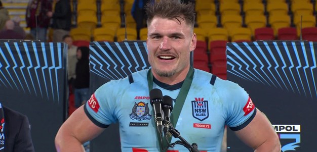 Angus Crichton the 2024 Wally Lewis Medallist