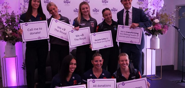 NRLW stars visit the Royal Hospital for Women