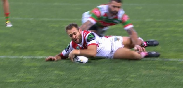 Rd 22: Dragons v Rabbitohs - Try 10th minute - Jason Nightingale