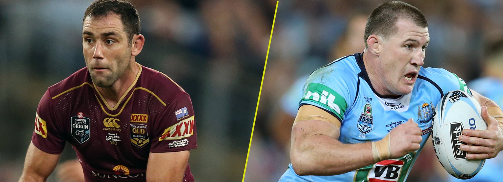 Queensland captain Cameron Smith and NSW skipper Paul Gallen.