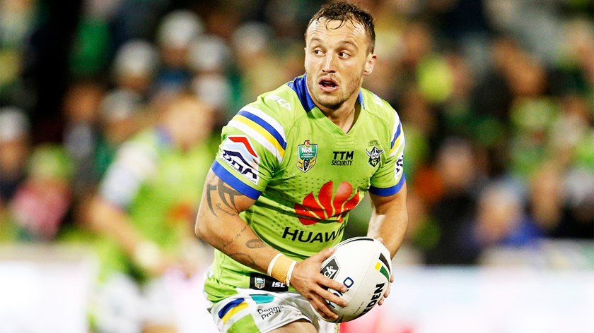 Raiders hooker Josh Hodgson.