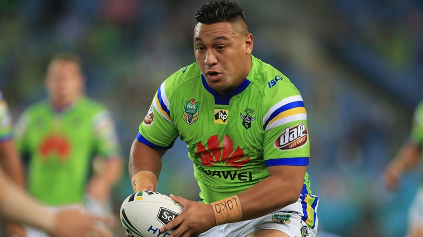 Canberra Raiders back-rower Josh Papalii.